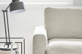 KAWOLA Ecksofa CARA Sofa Cord hellgrau