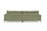 KAWOLA Ecksofa CARA Sofa Cord olivgrün