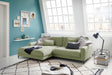 KAWOLA Ecksofa CARA Sofa Cord olivgrün, Links