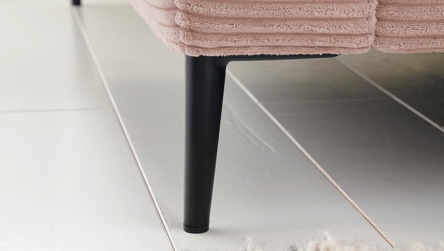 KAWOLA Ecksofa CARA Sofa Cord rosa