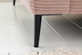 KAWOLA Ecksofa CARA Sofa Cord rosa