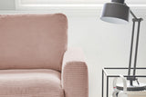 KAWOLA Ecksofa CARA Sofa Cord rosa