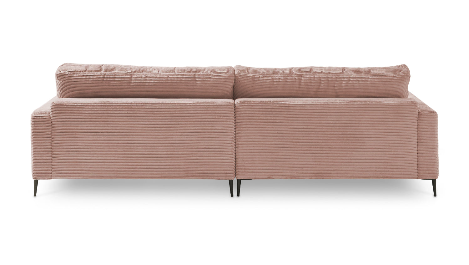 KAWOLA Ecksofa CARA Sofa Cord rosa