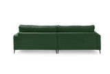 KAWOLA Ecksofa CARA Sofa Cord smaragd