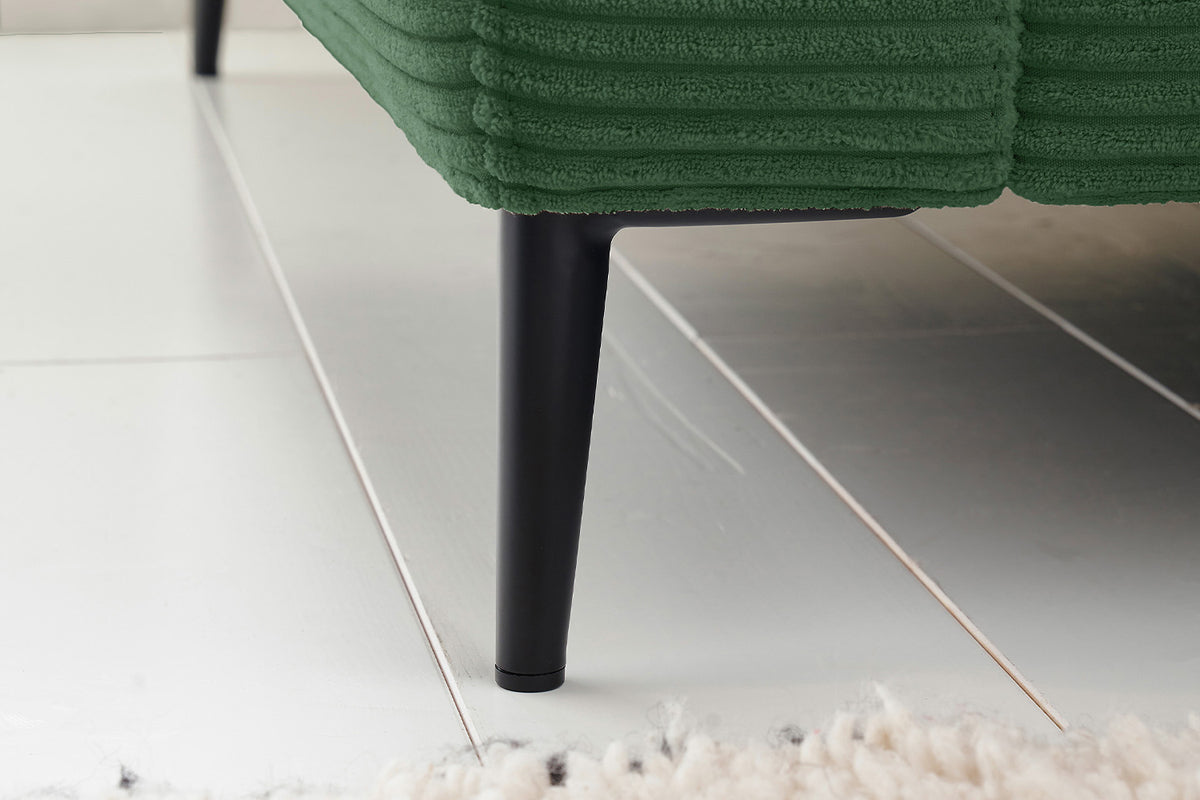 KAWOLA Ecksofa CARA Sofa Cord smaragd
