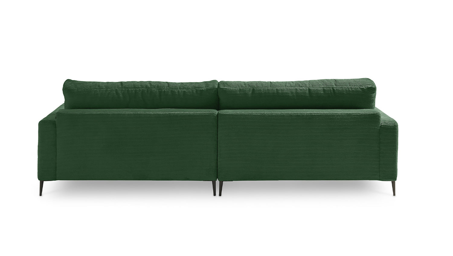 KAWOLA Ecksofa CARA Sofa Cord smaragd