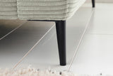 KAWOLA Ecksofa CARA Sofa Cord steingrau