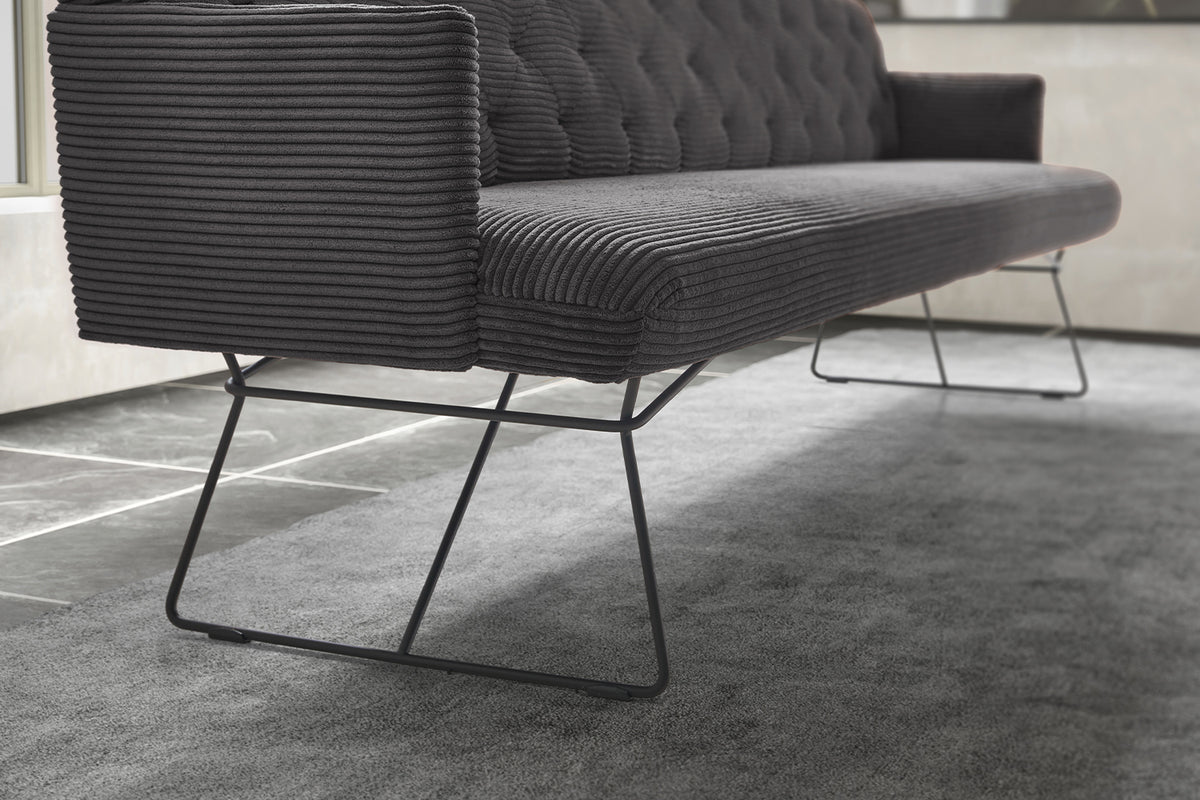 KAWOLA Esszimmerbank CHARME Cord grau