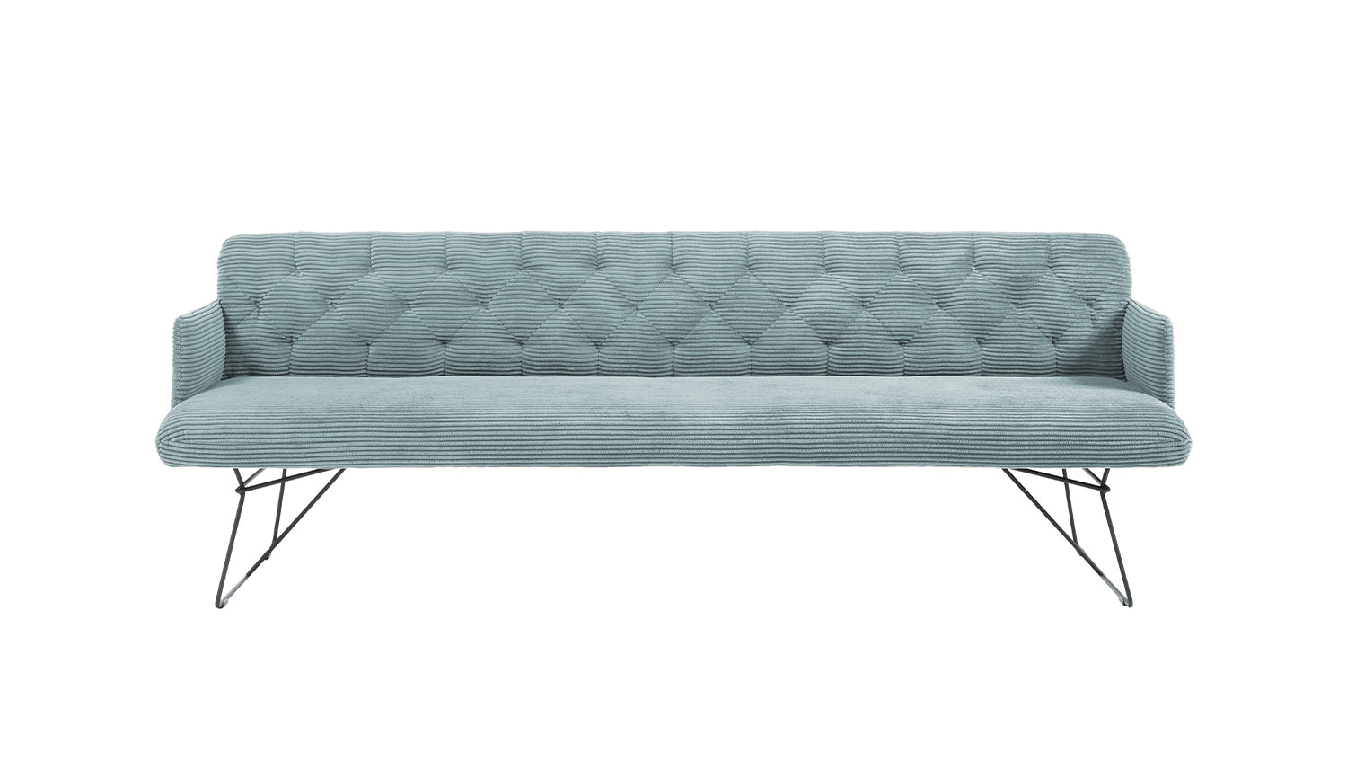 KAWOLA Esszimmerbank CHARME Cord hellblau