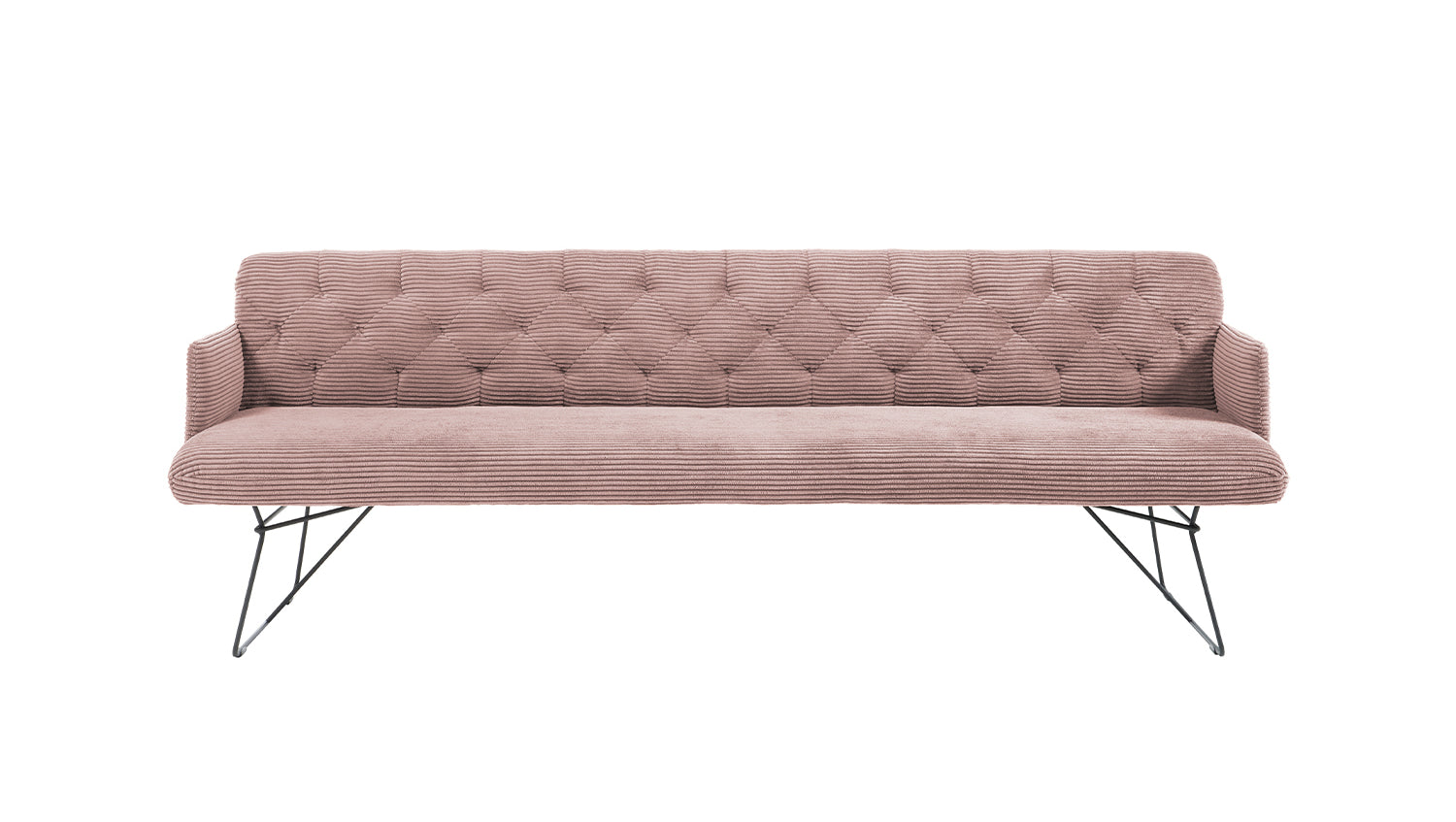 KAWOLA Esszimmerbank CHARME Cord rosa