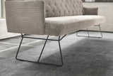 KAWOLA Esszimmerbank CHARME Cord steingrau