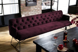 KAWOLA Esszimmerbank CHARME Velvet purple, 3-Sitzer
