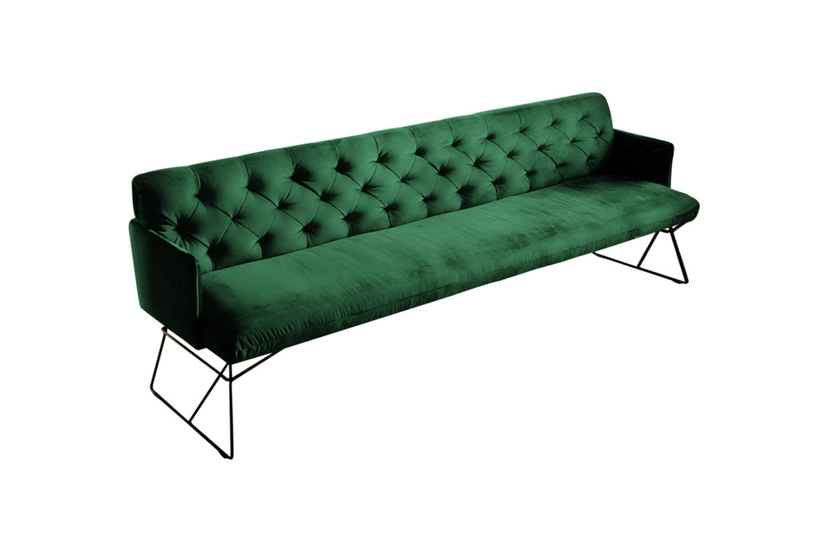 KAWOLA Esszimmerbank CHARME Velvet smaragd