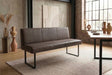 KAWOLA Esszimmerbank ELEEN Leder dunkelbraun, 2-Sitzer, 123 x 69
