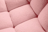 KAWOLA Esszimmerstuhl BARO Drehstuhl Stoff rosa