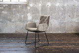KAWOLA Esszimmerstuhl NEW CHARME Velvet sand