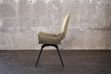 KAWOLA Esszimmerstuhl SIVO Drehstuhl Stoff beige