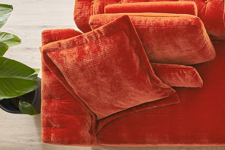 KAWOLA Flatterkissen SEPHI medium Cord Vintage rot