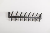 KAWOLA Garderobe FABIA Metall 8 Haken dunkelgrau