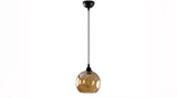 KAWOLA Hängelampe YUKON Glas gold schwarz
