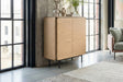 KAWOLA Highboard AVRIL 2 Türen Eiche braun
