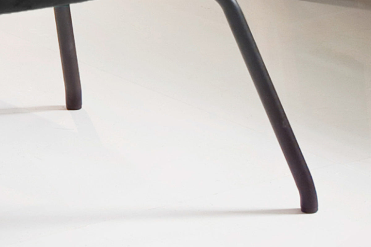 KAWOLA Hocker LOTTE Polsterhocker velvet schwarz