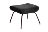 KAWOLA Hocker LOTTE Polsterhocker velvet schwarz