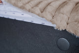 KAWOLA Hocker WIOLO SOFT Sitzelement für Modulsofa Weicher Breitcord taupe