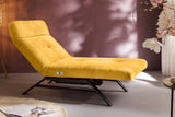 KAWOLA Liege AMERIVA Relaxliege Velvet curry, Schwarz