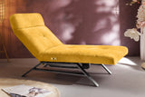 KAWOLA Liege AMERIVA Relaxliege Velvet curry, Silber