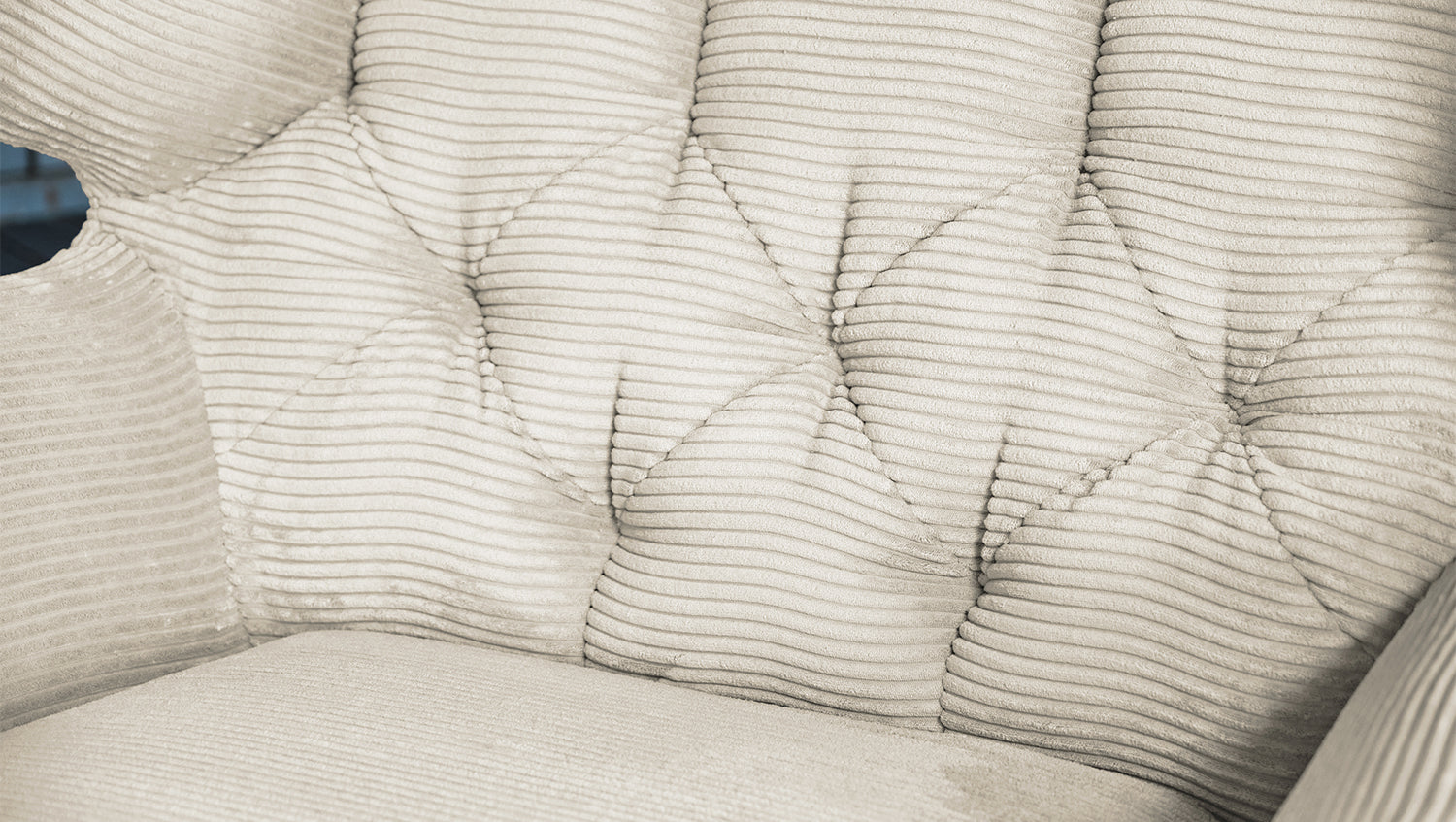 KAWOLA Longseat CHARME Cord cremeweiß