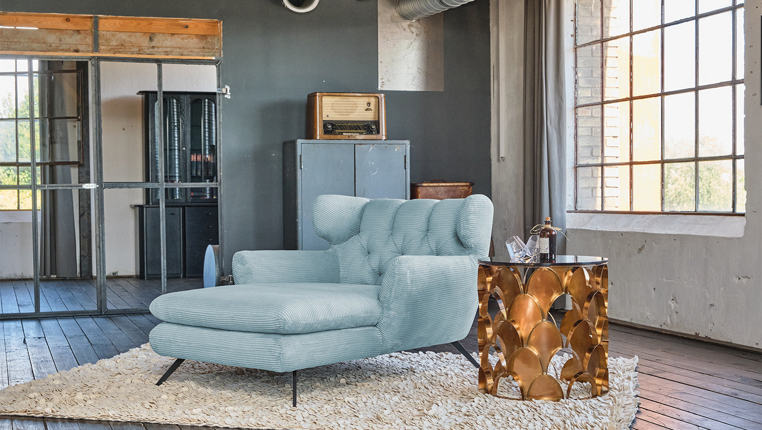 KAWOLA Longseat CHARME Cord hellblau