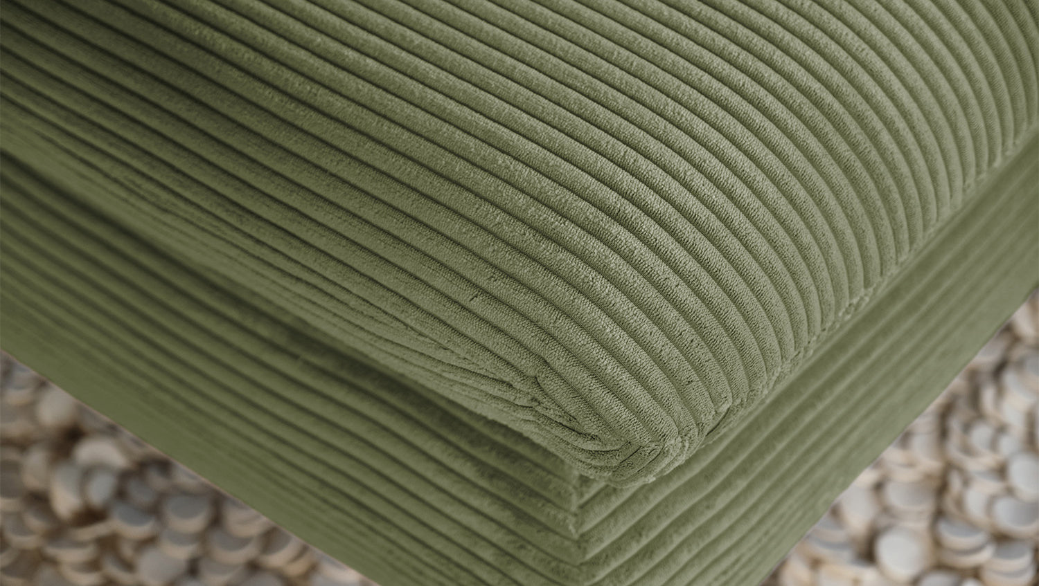 KAWOLA Longseat CHARME Cord olivgrün