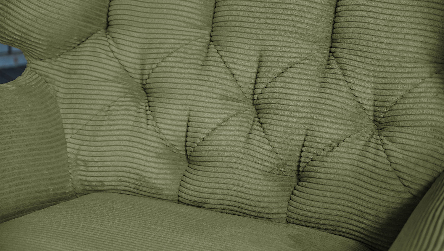 KAWOLA Longseat CHARME Cord olivgrün