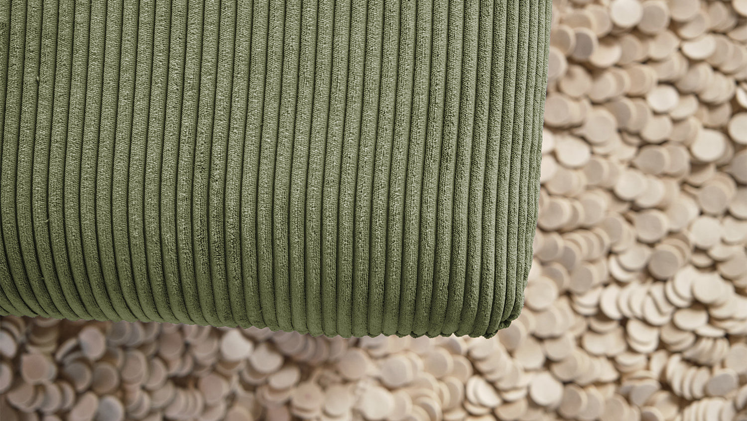 KAWOLA Longseat CHARME Cord olivgrün