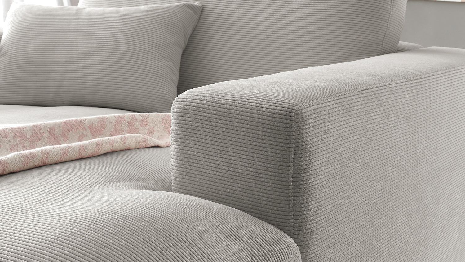 KAWOLA Longseat MADELINE Feincord grau