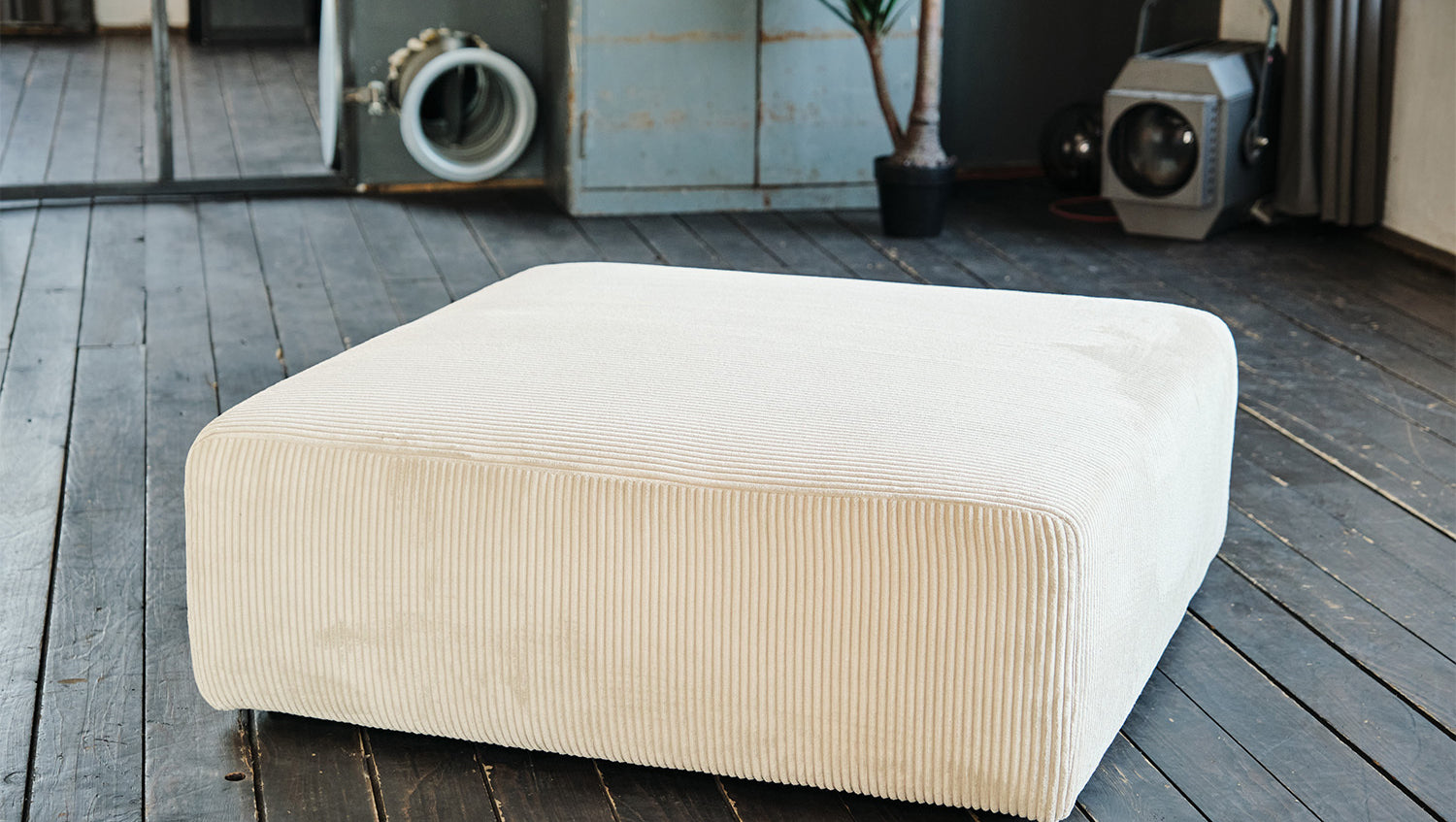 KAWOLA Modulsofa WIOLO SOFT 2 Module 2 Rückenkissen Cord cremeweiß