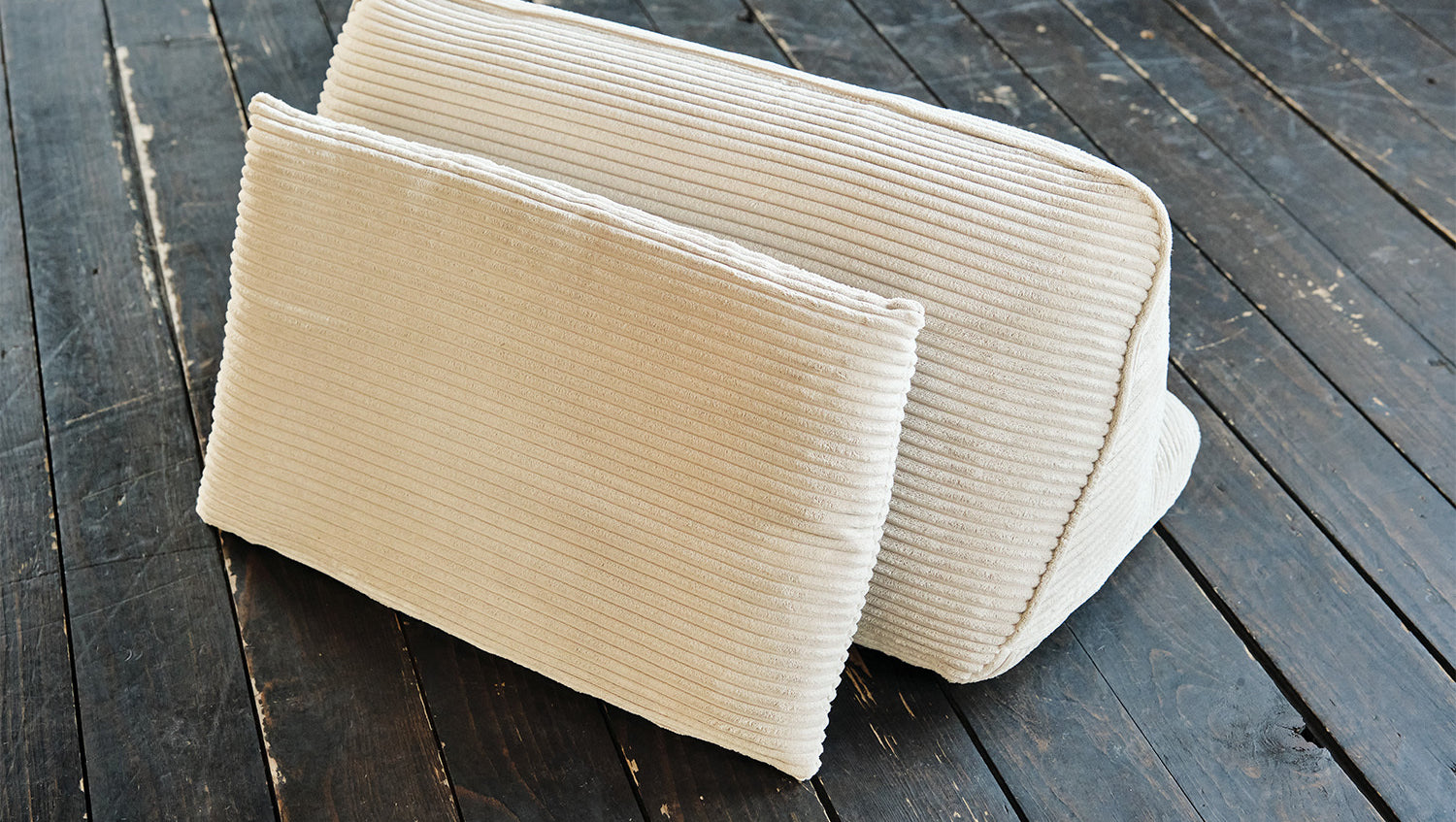 KAWOLA Modulsofa WIOLO SOFT 2 Module 2 Rückenkissen Cord cremeweiß