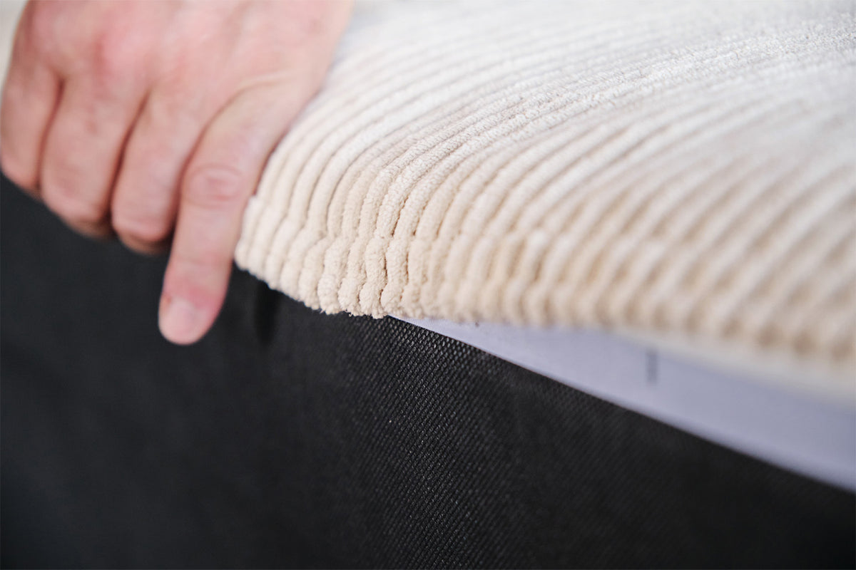 KAWOLA Modulsofa WIOLO SOFT 2 Module 2 Rückenkissen Cord cremeweiß