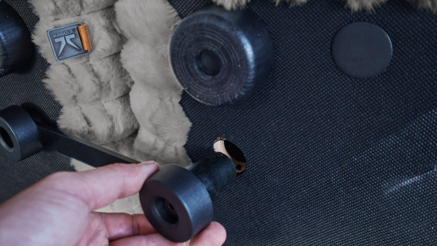KAWOLA Modulsofa WIOLO SOFT 2 Module 2 Rückenkissen Weicher Breitcord grau