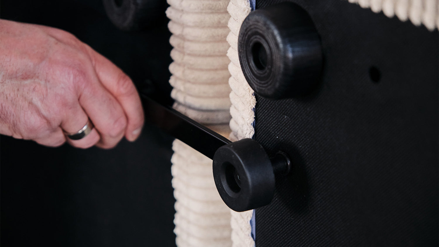 KAWOLA Modulsofa WIOLO SOFT 3 Module 3 Rückenkissen Cord cremeweiß