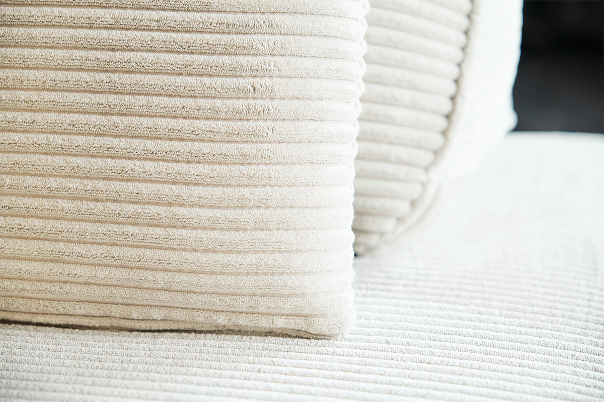 KAWOLA Modulsofa WIOLO SOFT 5 Module 5 Rückenkissen Cord cremeweiß