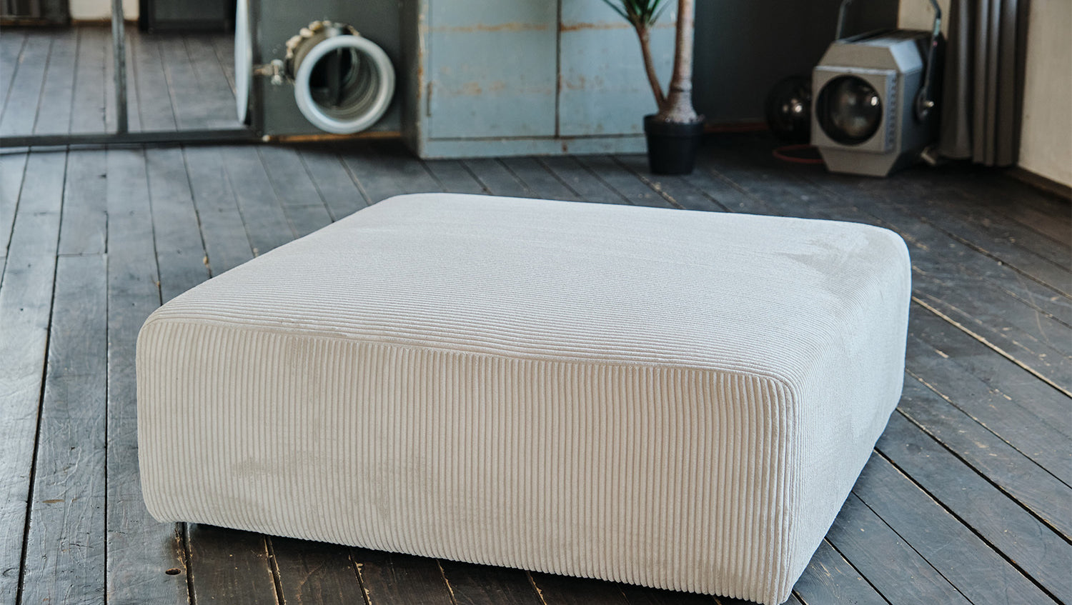 KAWOLA Modulsofa WIOLO SOFT 5 Module 5 Rückenkissen Cord hellgrau