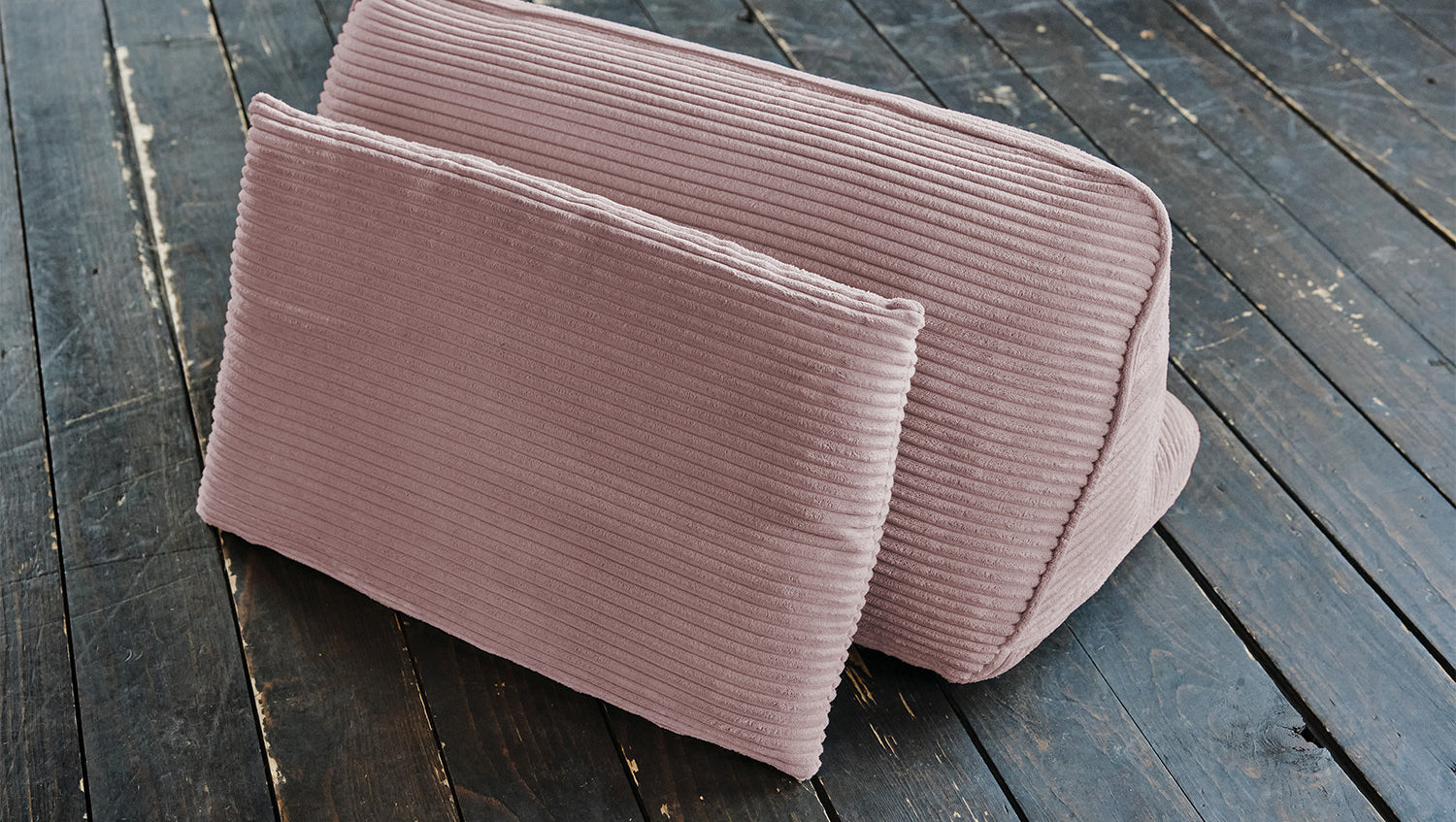 KAWOLA Modulsofa WIOLO SOFT 5 Module 5 Rückenkissen Cord rosa