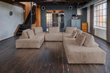 KAWOLA Modulsofa WIOLO SOFT 6 Module 6 Rückenkissen Weicher Breitcord taupe