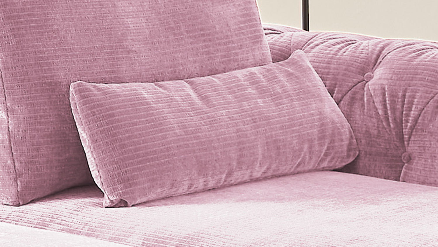 KAWOLA Nierenkissen SEPHI medium Cord Vintage rosa