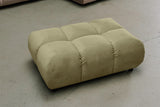 KAWOLA Polsterhocker VIVIEN Hockerbank Velvet oliv