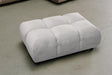 KAWOLA Polsterhocker VIVIEN Hockerbank Velvet silber