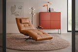 KAWOLA Relaxliege LETICIA motorisch Leder cognac