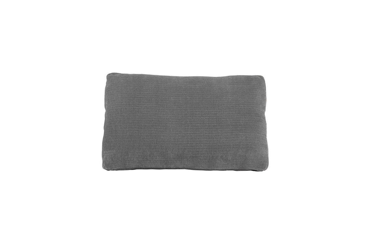 KAWOLA Rückenkissen SEPHI mit Rolle Cord Vintage grau